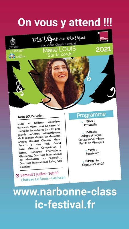 Maïté LOUIS, Samedi 03 Juillet 16h30 GRUISSAN